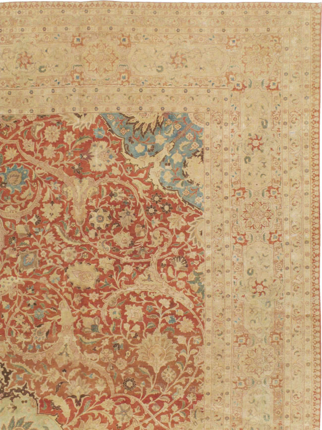 Vintage Persian Tabriz Carpet, No.13920 - Gsblank
