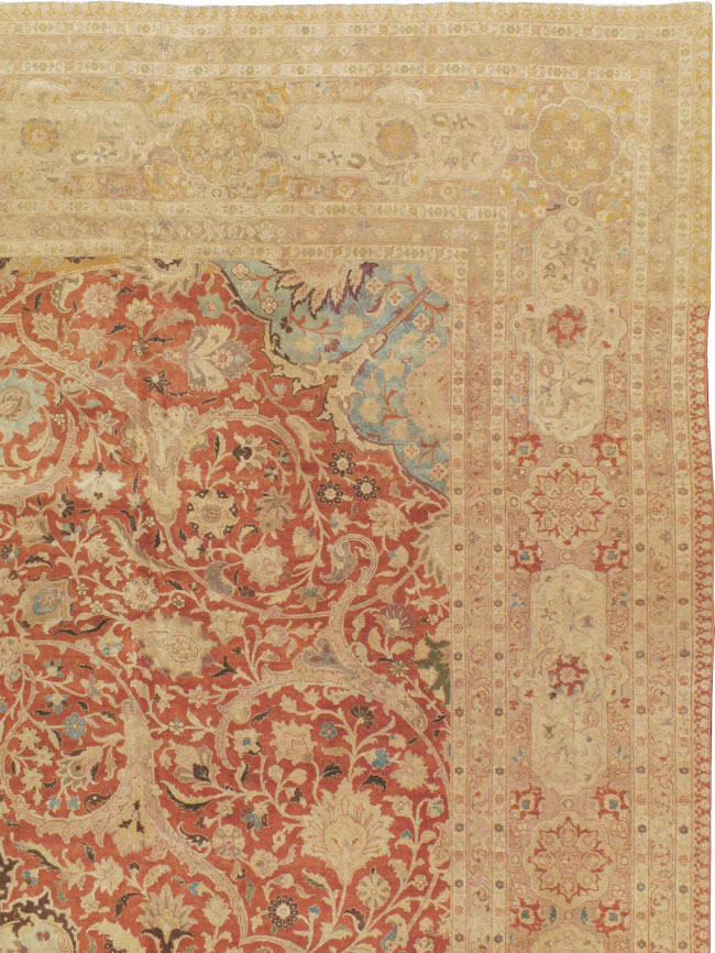 Vintage Persian Tabriz Carpet, No.13920 - Gsblank