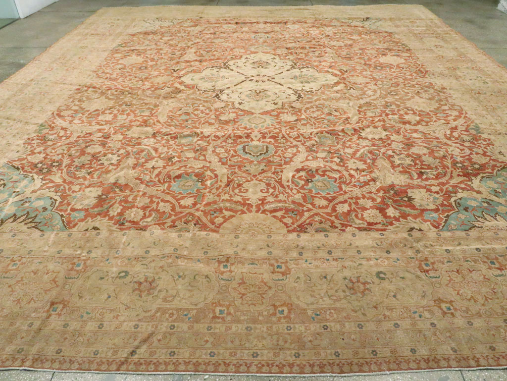 Vintage Persian Tabriz Carpet, No.13920 - Gsblank