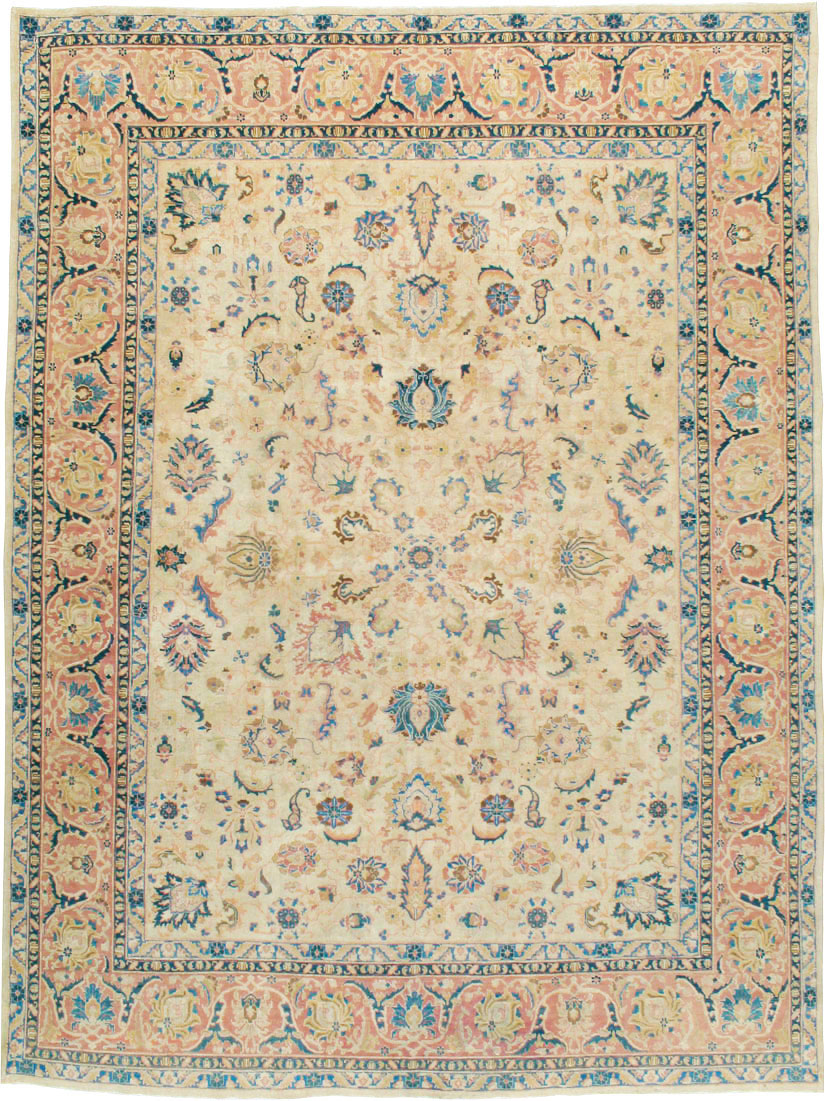 Vintage Persian Tabriz Carpet, No.13937 - Gsblank