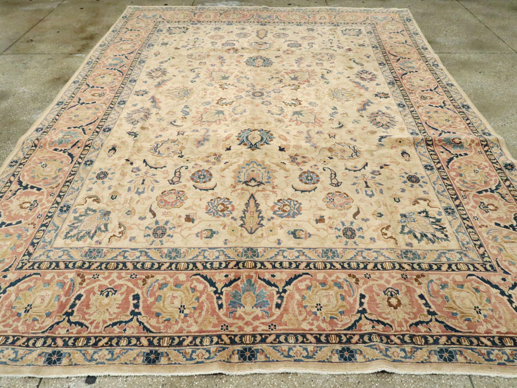 Vintage Persian Tabriz Carpet, No.13937 - Gsblank
