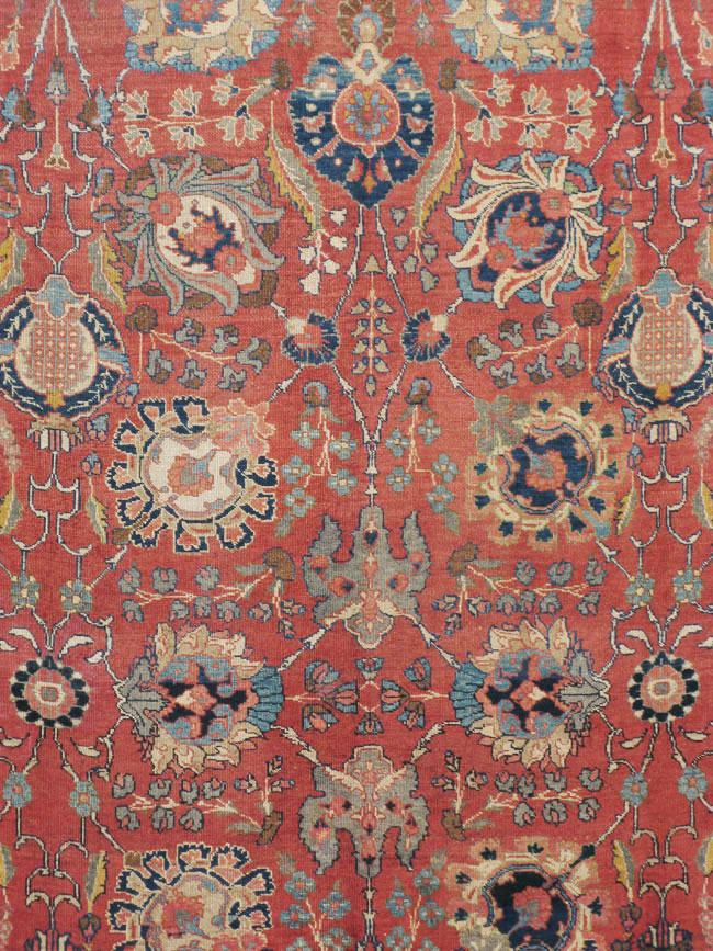 Antique Persian Tabriz Carpet, No.13939 - Gsblank