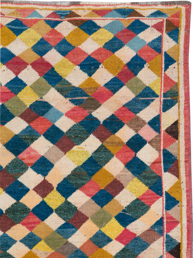 Vintage Persian Gabbeh Rug, No.13964 - Gsblank