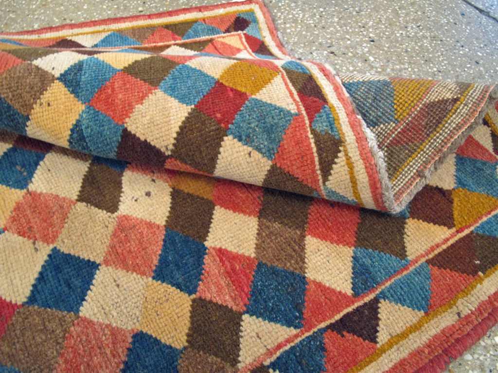 Vintage Persian Gabbeh Rug, No.13964 - Gsblank