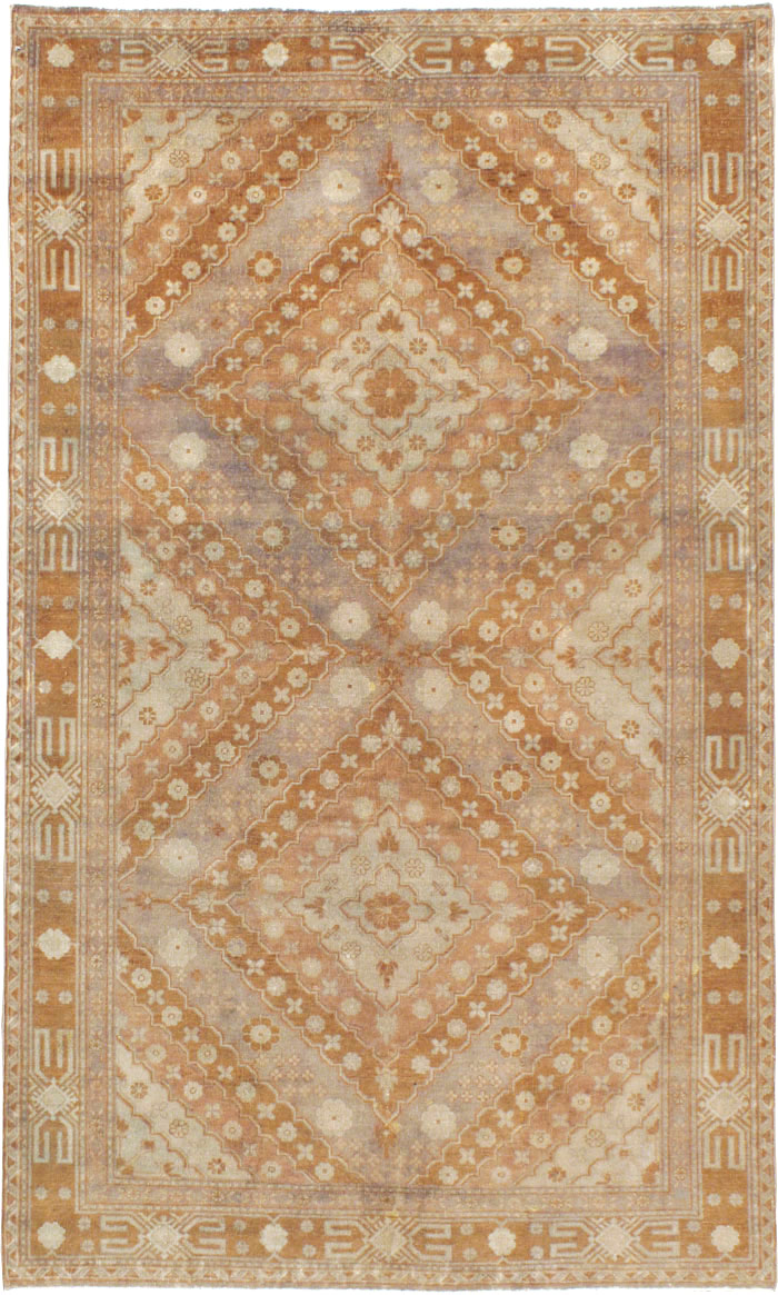 Antique East Turkestan Khotan Carpet, No.13967 - Gsblank