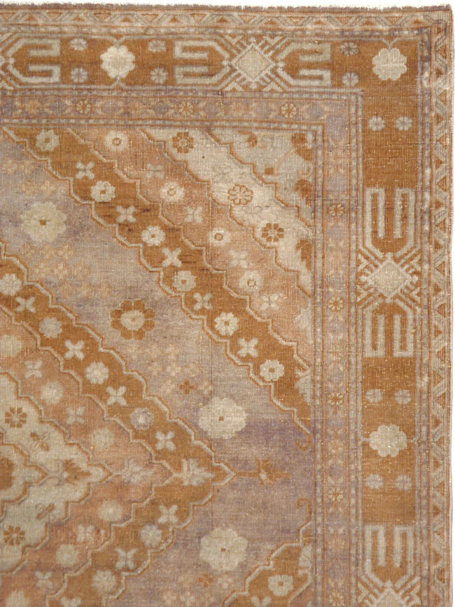 Antique East Turkestan Khotan Carpet, No.13967 - Gsblank