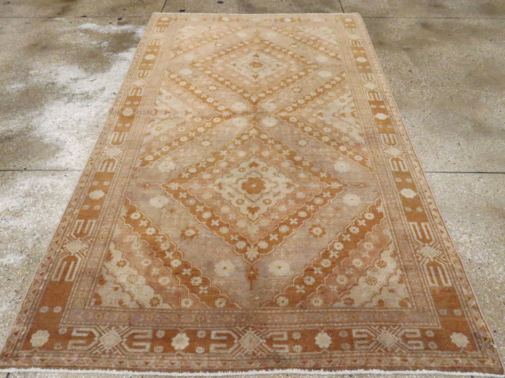 Antique East Turkestan Khotan Carpet, No.13967 - Gsblank