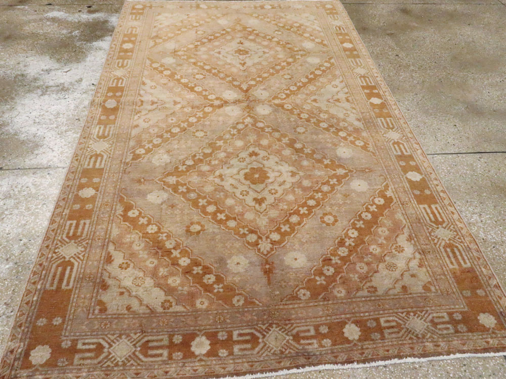 Antique East Turkestan Khotan Carpet, No.13967 - Gsblank