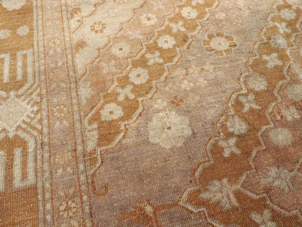 Antique East Turkestan Khotan Carpet, No.13967 - Gsblank
