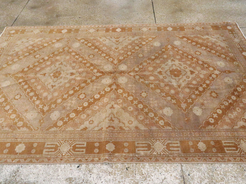 Antique East Turkestan Khotan Carpet, No.13967 - Gsblank