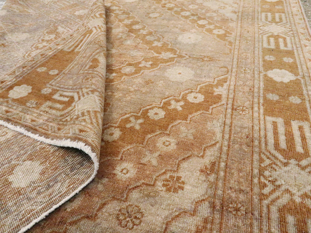 Antique East Turkestan Khotan Carpet, No.13967 - Gsblank