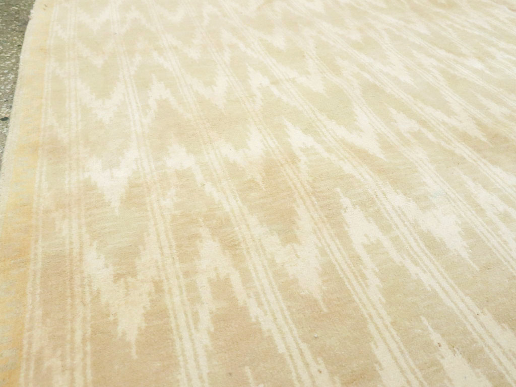 Vintage Indian Cotton Agra Carpet, No.13980 - Gsblank