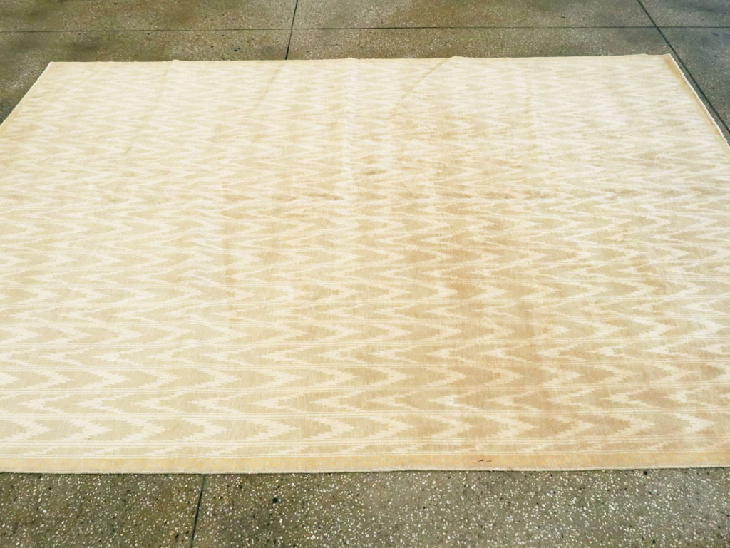 Vintage Indian Cotton Agra Carpet, No.13980 - Gsblank