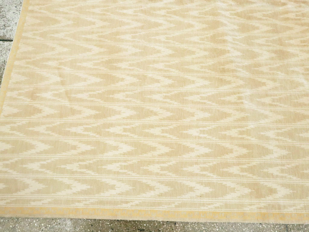 Vintage Indian Cotton Agra Carpet, No.13980 - Gsblank