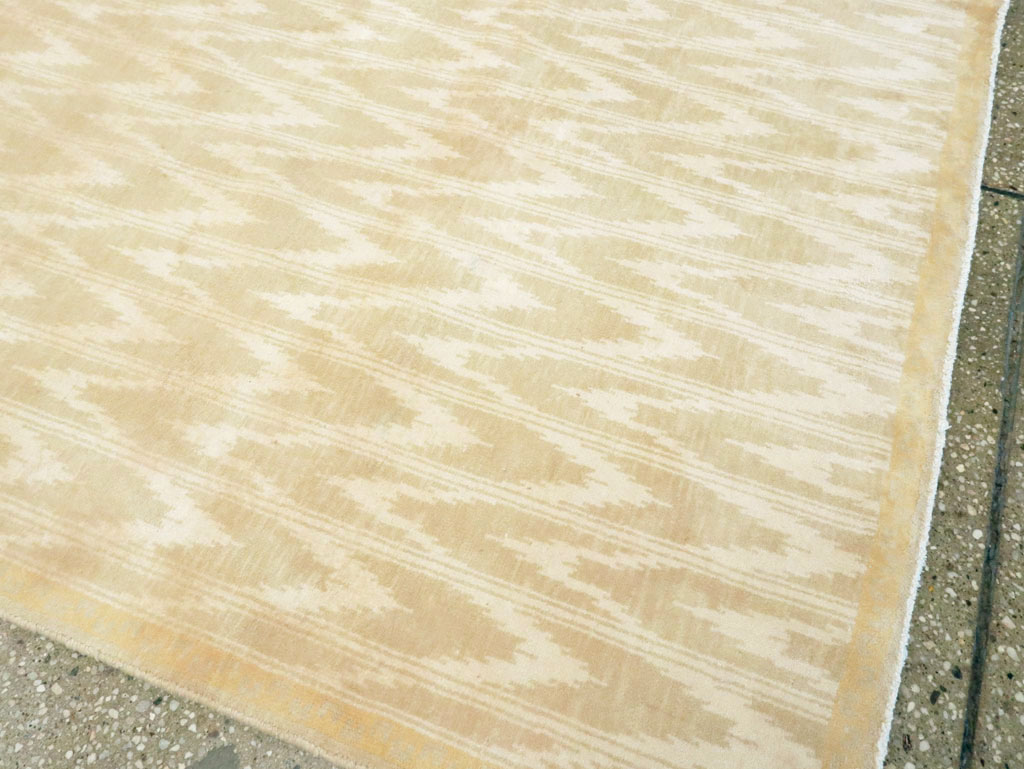 Vintage Indian Cotton Agra Carpet, No.13980 - Gsblank