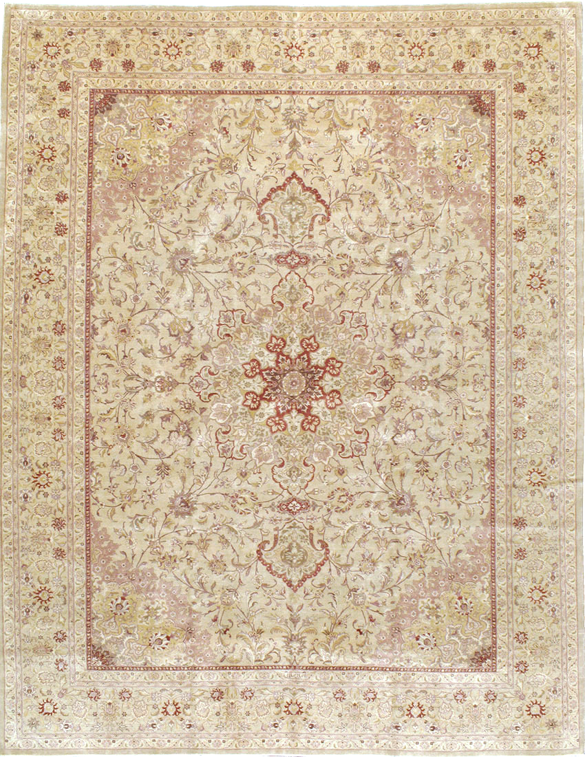 Vintage Persian Tabriz Carpet, No.13991 - Gsblank