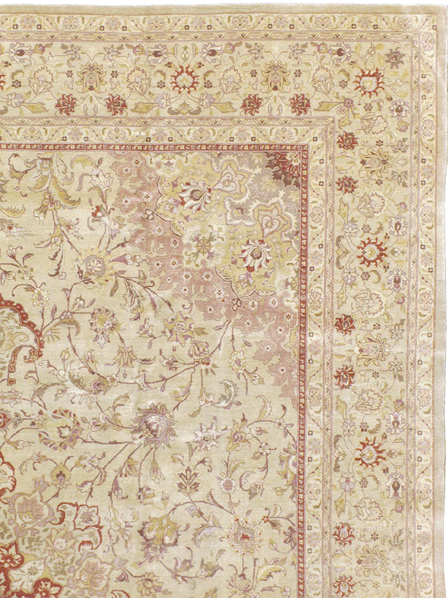 Vintage Persian Tabriz Carpet, No.13991 - Gsblank