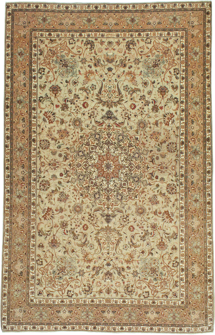 Vintage Persian Tabriz Carpet, No.13995 - Gsblank