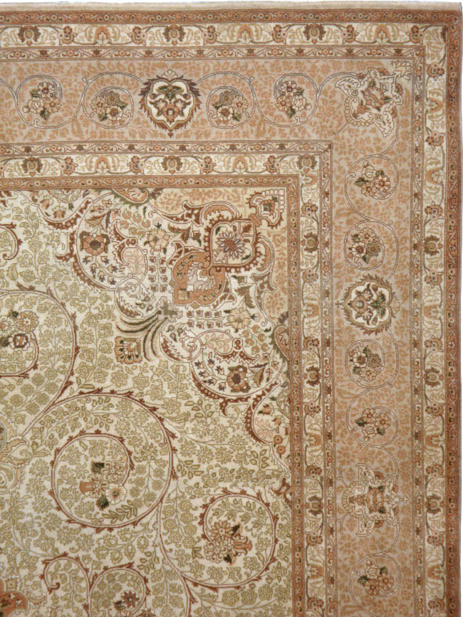 Vintage Persian Tabriz Carpet, No.13996 - Gsblank