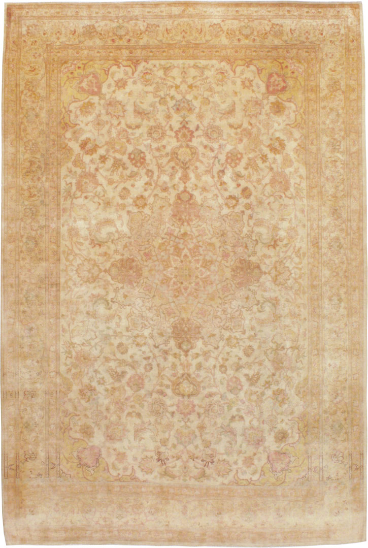 Vintage Persian Tabriz Carpet, No.13998 - Gsblank