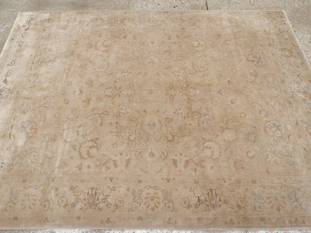 Vintage Persian Tabriz Carpet, No.14003 - Gsblank