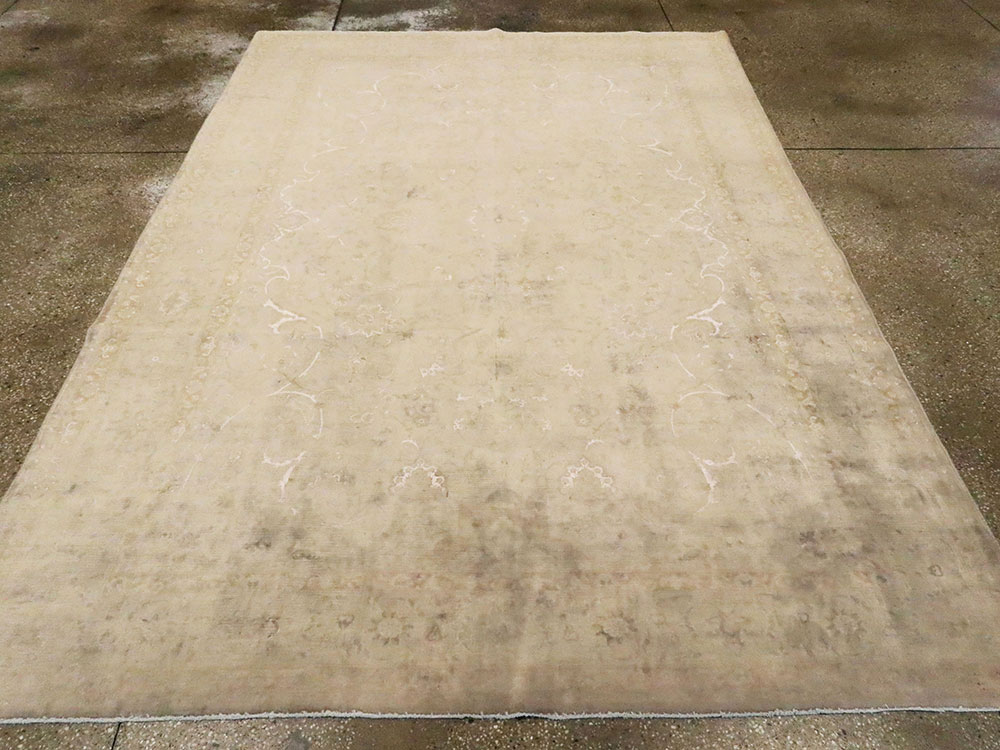 Vintage Persian Tabriz Carpet, No.14007 - Gsblank