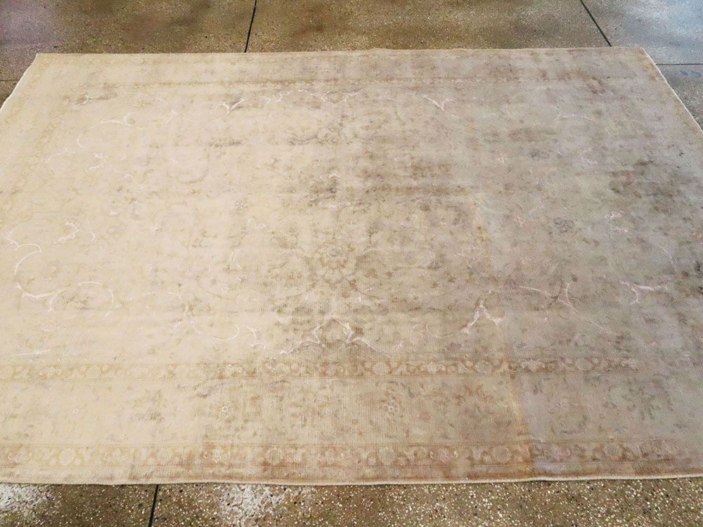 Vintage Persian Tabriz Carpet, No.14007 - Gsblank