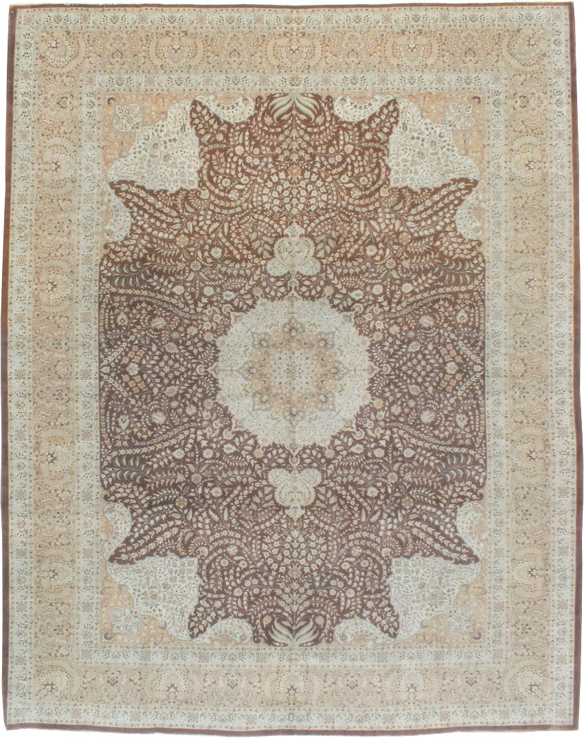 Vintage Persian Tabriz Carpet, No.14011 - Gsblank