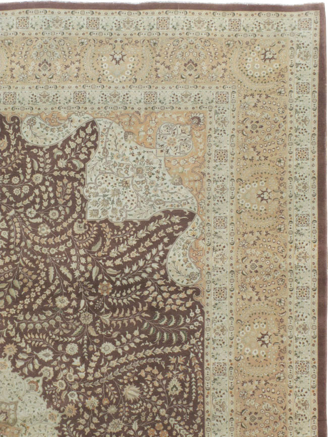 Vintage Persian Tabriz Carpet, No.14011 - Gsblank