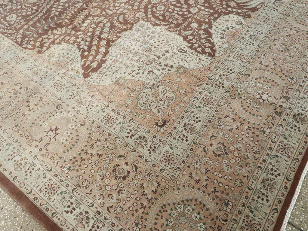 Vintage Persian Tabriz Carpet, No.14011 - Gsblank
