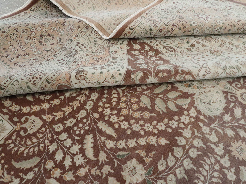 Vintage Persian Tabriz Carpet, No.14011 - Gsblank