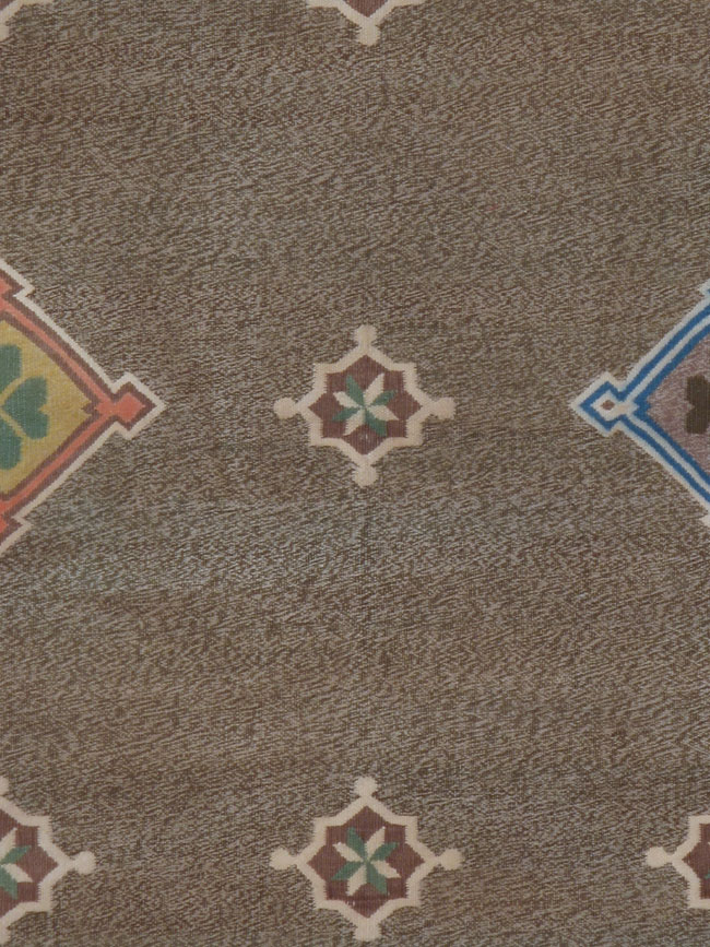 Vintage Indian Flat-woven Dhurrie Rug, No.14020 - Gsblank