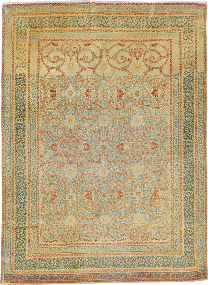 Antique Persian Tabriz Hagi Jalili Rug, No.14043 - Gsblank