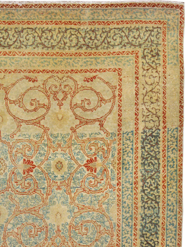 Antique Persian Tabriz Hagi Jalili Rug, No.14043 - Gsblank
