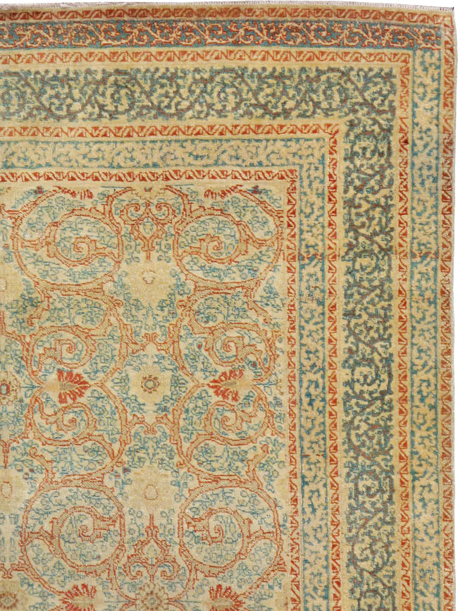 Antique Persian Tabriz Hagi Jalili Rug, No.14043 - Gsblank