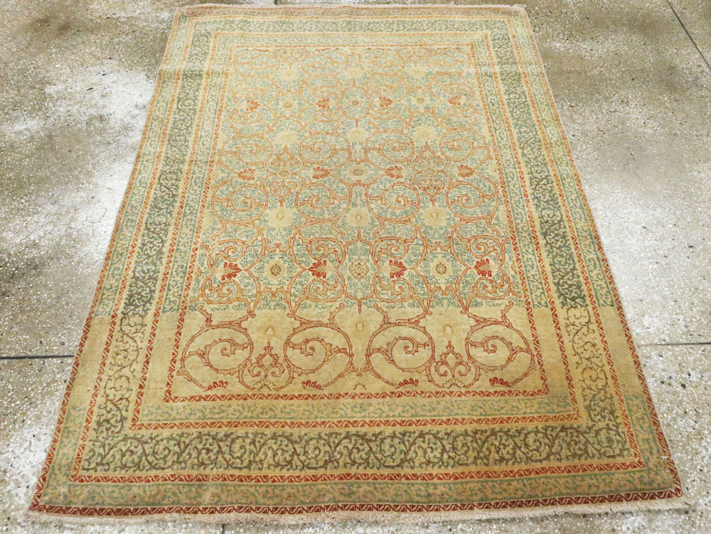 Antique Persian Tabriz Hagi Jalili Rug, No.14043 - Gsblank