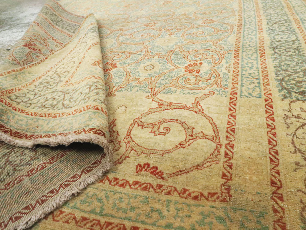 Antique Persian Tabriz Hagi Jalili Rug, No.14043 - Gsblank
