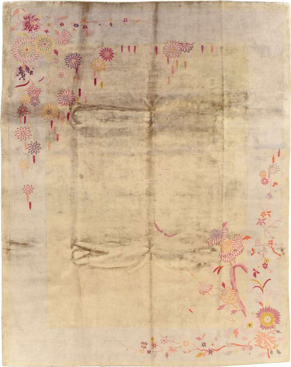 Vintage Chinese Art Deco Room Size Carpet, No.14045 - Gsblank