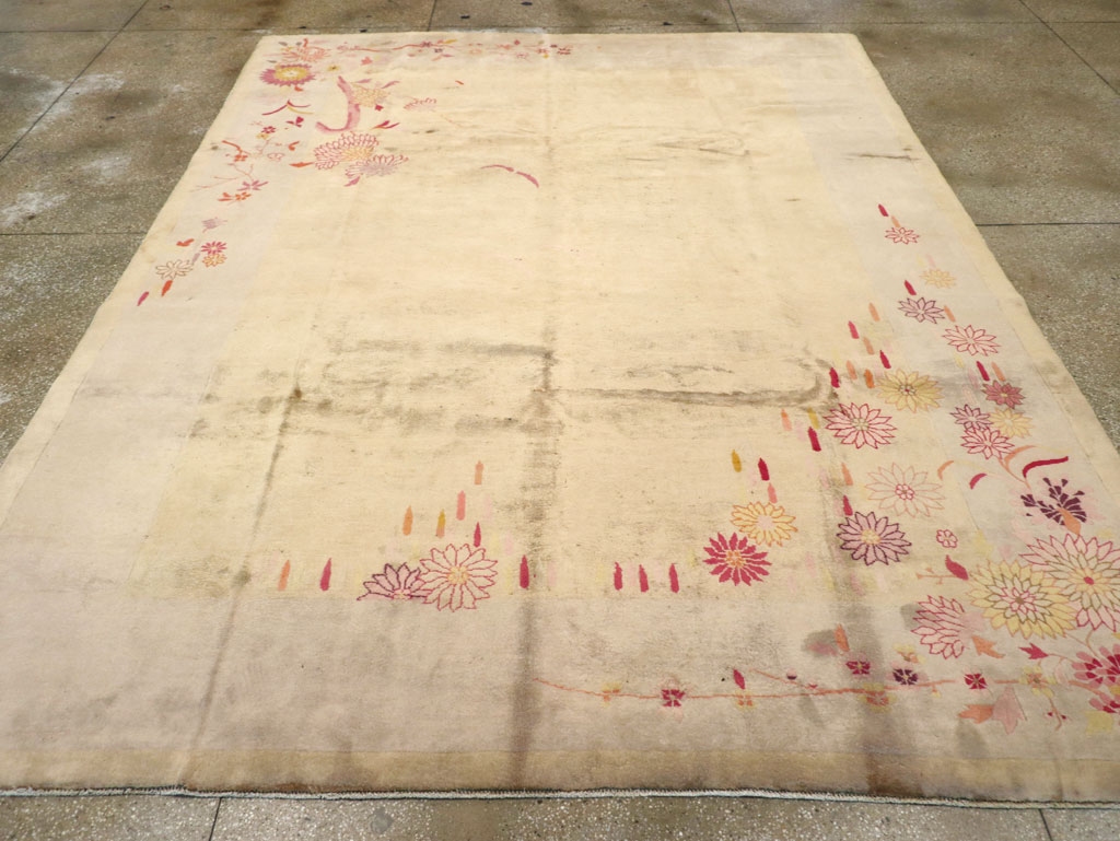 Vintage Chinese Art Deco Room Size Carpet, No.14045 - Gsblank