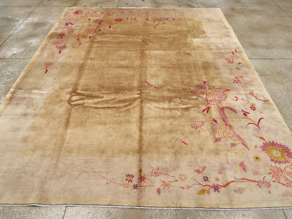 Vintage Chinese Art Deco Room Size Carpet, No.14045 - Gsblank