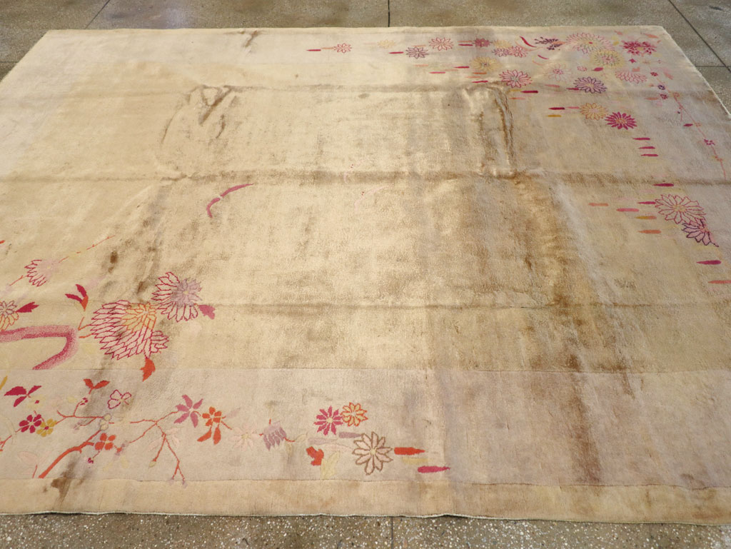 Vintage Chinese Art Deco Room Size Carpet, No.14045 - Gsblank
