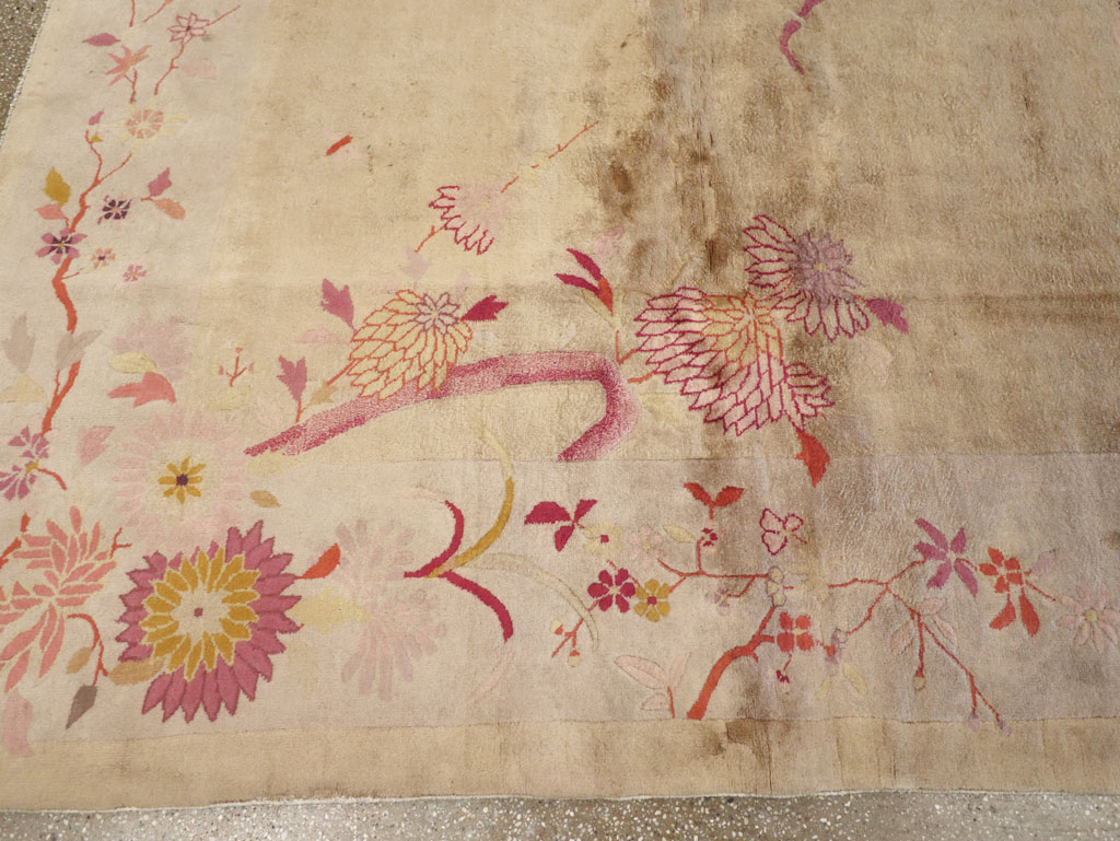 Vintage Chinese Art Deco Room Size Carpet, No.14045 - Gsblank
