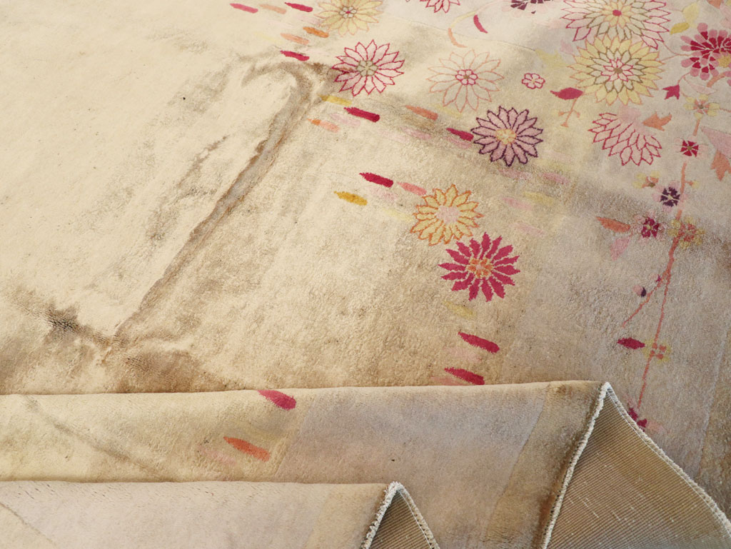 Vintage Chinese Art Deco Room Size Carpet, No.14045 - Gsblank