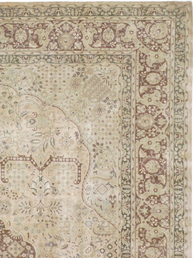 Vintage Persian Tabriz Carpet, No.14056 - Gsblank