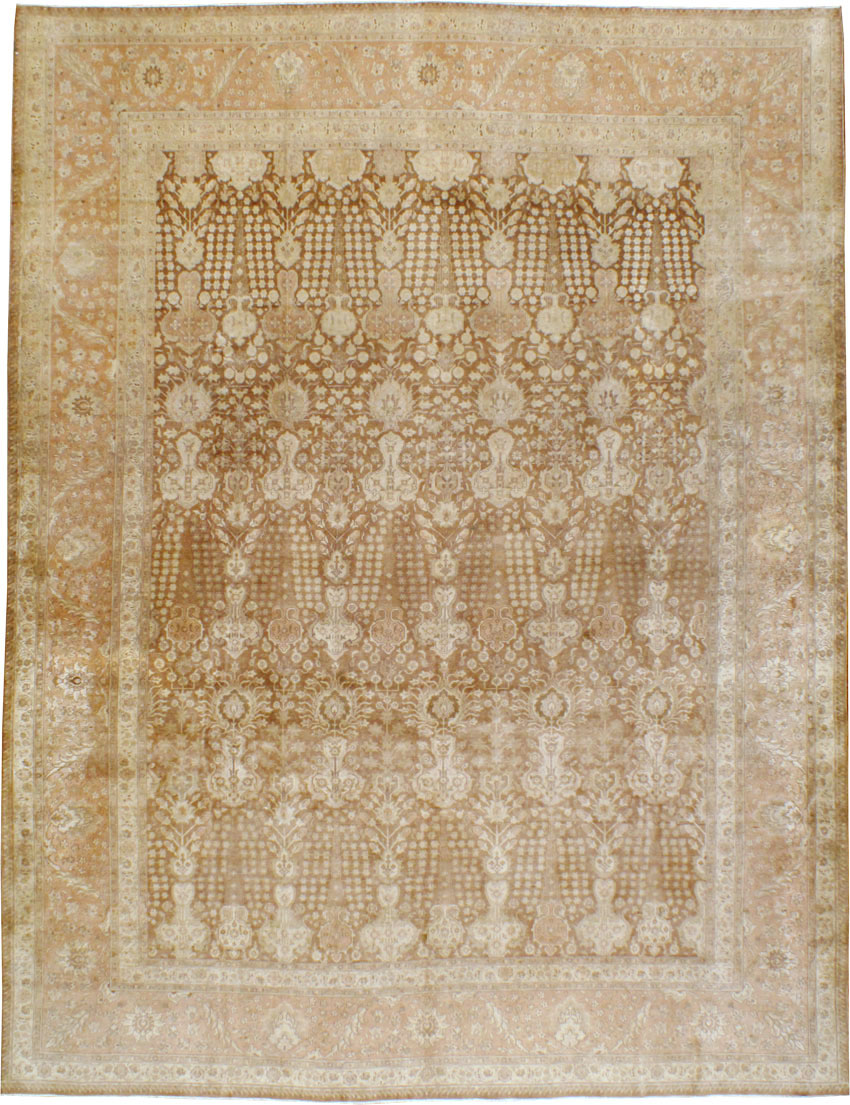 Vintage Persian Tabriz Carpet, No.14060 - Gsblank