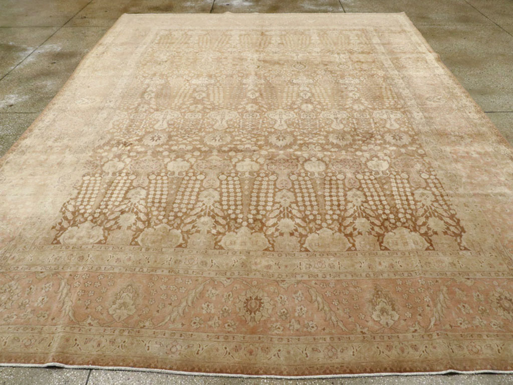 Vintage Persian Tabriz Carpet, No.14060 - Gsblank