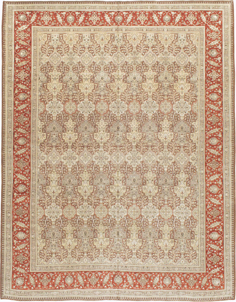 Vintage Persian Tabriz Carpet, No.14061 - Gsblank