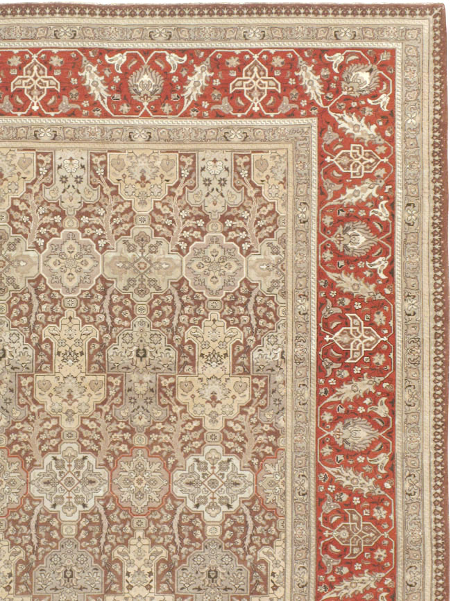 Vintage Persian Tabriz Carpet, No.14061 - Gsblank