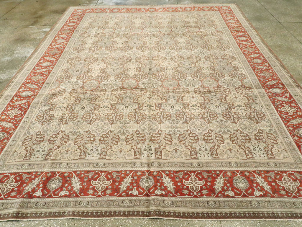 Vintage Persian Tabriz Carpet, No.14061 - Gsblank