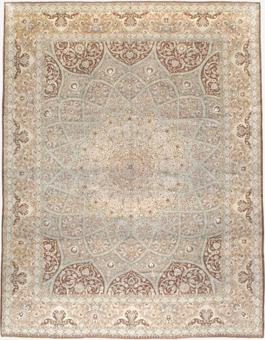 Vintage Persian Tabriz Carpet, No.14064 - Gsblank